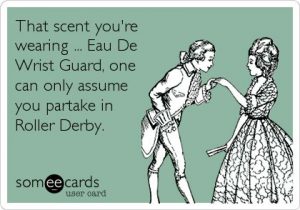 That scent you are wearing - eau de wristguard